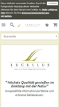 Mobile Screenshot of lucullus-shop.com