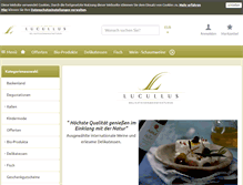 Tablet Screenshot of lucullus-shop.com